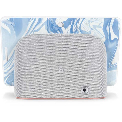 Blue Marbling Google Home Hub Skin