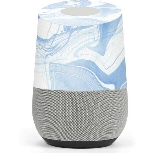 Blue Marbling Google Home Skin