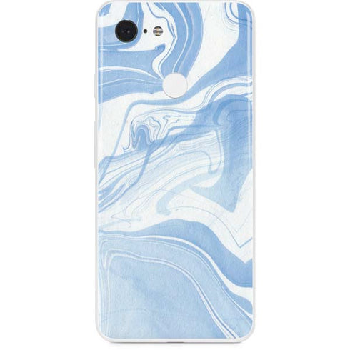 Blue Marbling Google Pixel 3 Skin