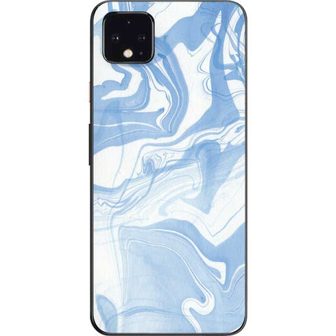 Blue Marbling Google Pixel 4 XL Skin