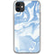 Blue Marbling iPhone 11 Clear Case
