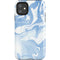 Blue Marbling iPhone 11 Impact Case