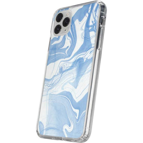 Blue Marbling iPhone 11 Pro Clear Case