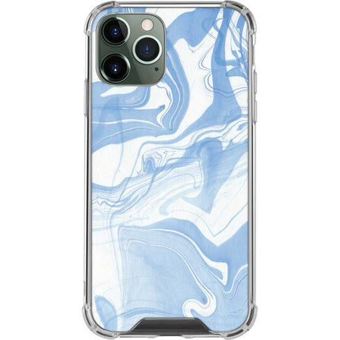 Blue Marbling iPhone 11 Pro Max Clear Case