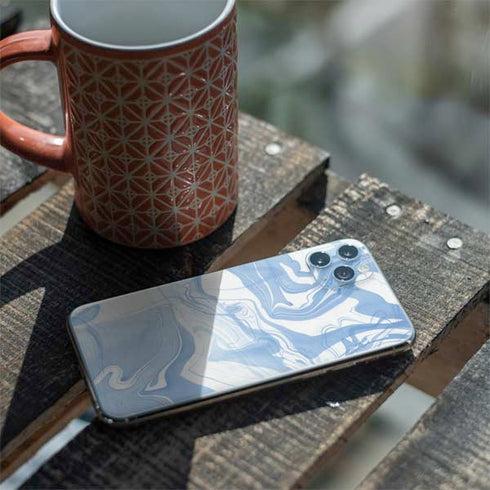 Blue Marbling iPhone 11 Pro Max Skin