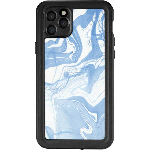 Blue Marbling iPhone 11 Pro Max Waterproof Case