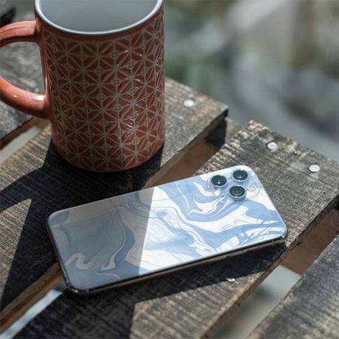 Blue Marbling iPhone 11 Pro Skin