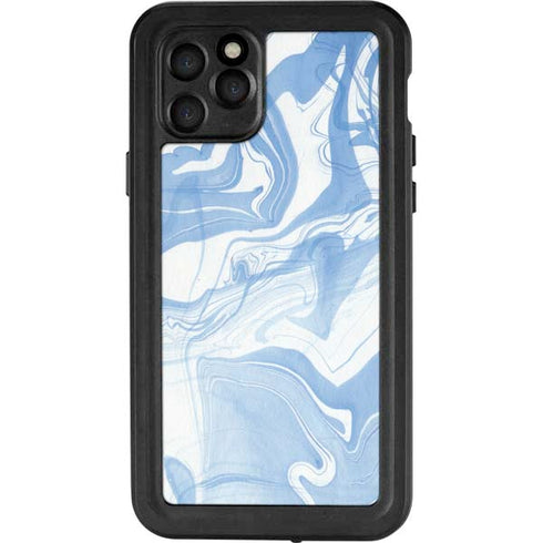 Blue Marbling iPhone 11 Pro Waterproof Case