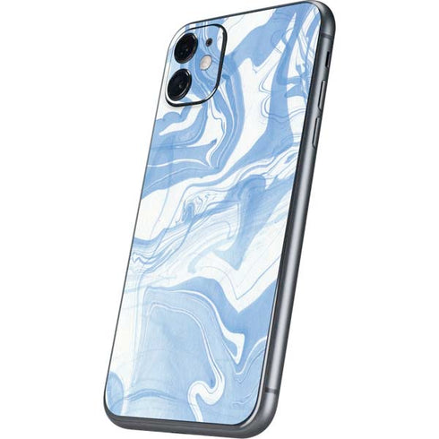Blue Marbling iPhone 11 Skin
