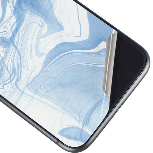Blue Marbling iPhone 11 Skin