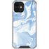 Blue Marbling iPhone 12 Clear Case
