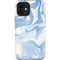Blue Marbling iPhone 12 Impact Case