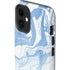 Blue Marbling iPhone 12 Impact Case