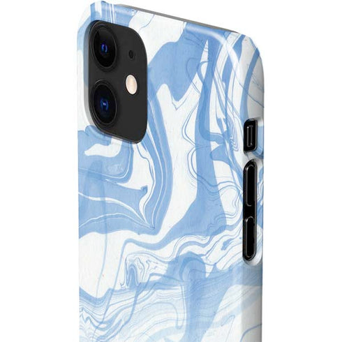 Blue Marbling iPhone 12 Mini Lite Case
