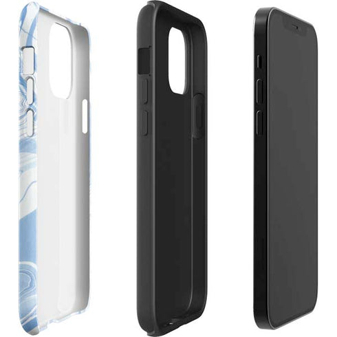 Blue Marbling iPhone 12 Pro Max Impact Case