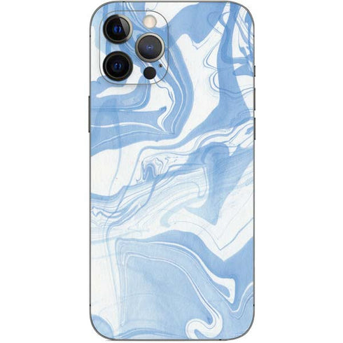 Blue Marbling iPhone 12 Pro Max Skin
