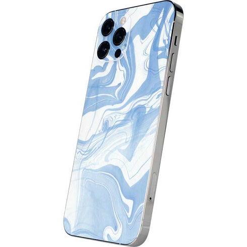Blue Marbling iPhone 12 Pro Max Skin