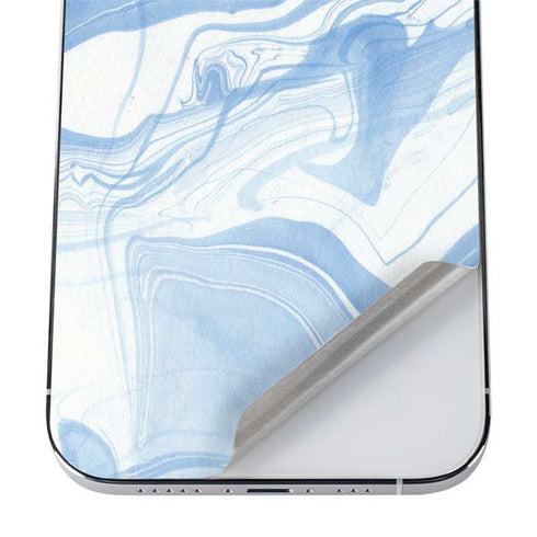 Blue Marbling iPhone 12 Pro Max Skin