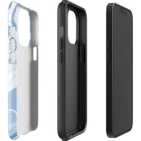 Blue Marbling iPhone 13 Pro Impact Case