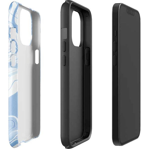Blue Marbling iPhone 13 Pro Max Impact Case
