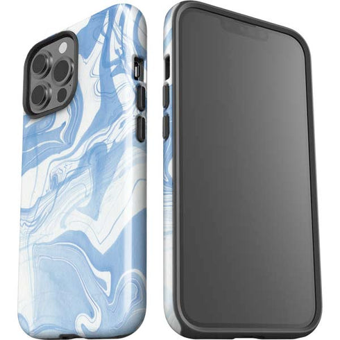 Blue Marbling iPhone 13 Pro Max Impact Case