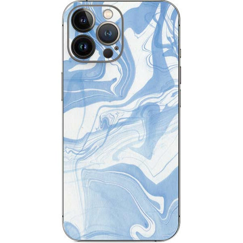 Blue Marbling iPhone 13 Pro Max Skin