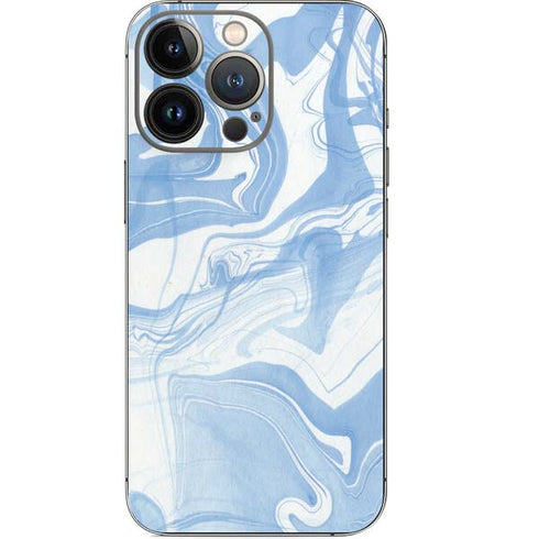 Blue Marbling iPhone 13 Pro Skin