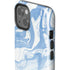 Blue Marbling iPhone 14 Plus Impact Case