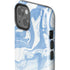 Blue Marbling iPhone 14 Impact Case