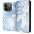 Blue Marbling iPhone 14 Pro Folio Case