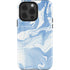 Blue Marbling iPhone 15 Pro Impact Case