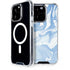 Blue Marbling iPhone 15 Pro MagSafe Case