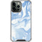 Blue Marbling iPhone 15 Pro Max Clear Case