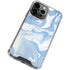 Blue Marbling iPhone 15 Pro Max Clear Case
