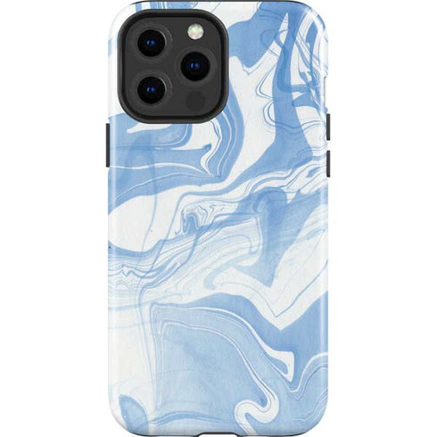 Blue Marbling iPhone 15 Pro Max Impact Case
