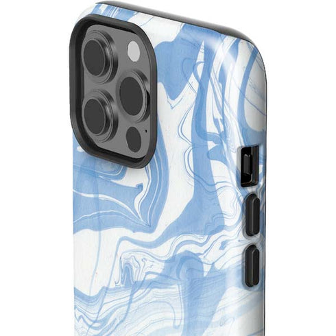 Blue Marbling iPhone 15 Pro Max Impact Case