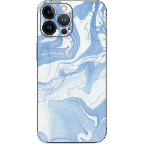 Blue Marbling iPhone 14 Pro Max Skin