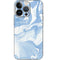 Blue Marbling iPhone 14 Pro Skin