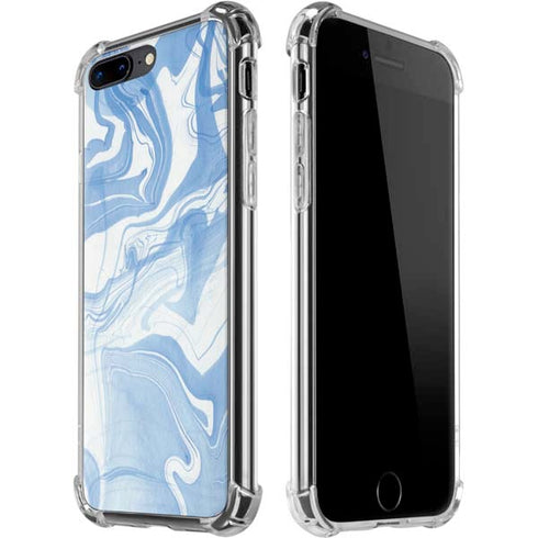 Blue Marbling iPhone 7/8 Plus Clear Case