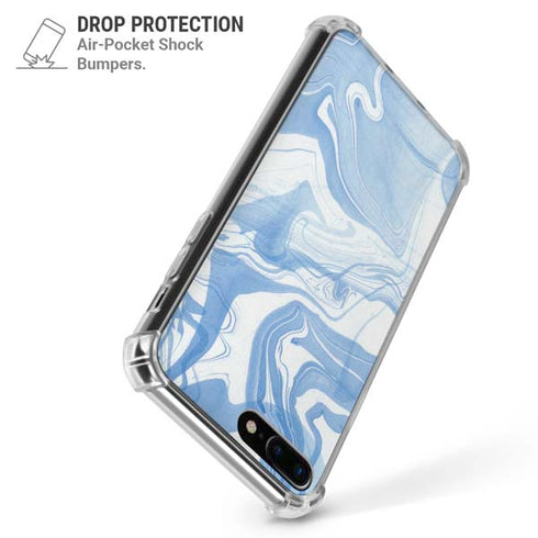 Blue Marbling iPhone 7/8 Plus Clear Case