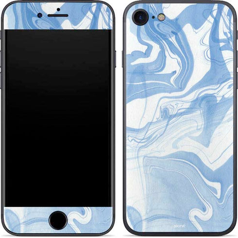 Blue Marbling iPhone 7 Skin