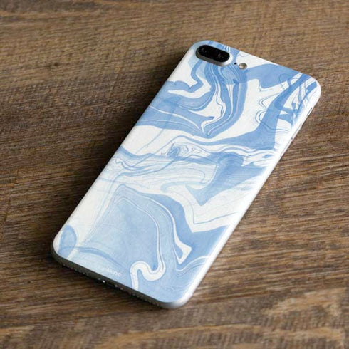 Blue Marbling iPhone 8 Plus Skin