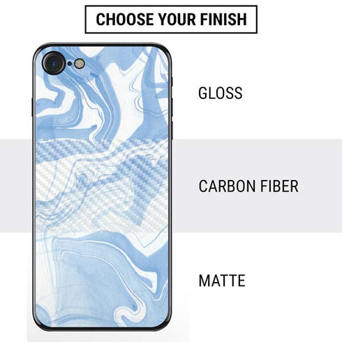 Blue Marbling iPhone SE (2nd & 3rd Gen) Skin