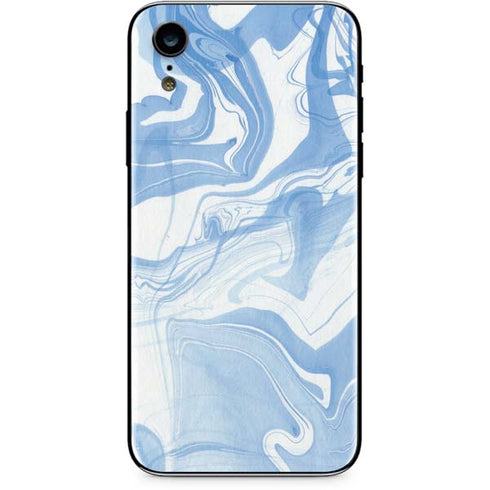 Blue Marbling iPhone XR Skin