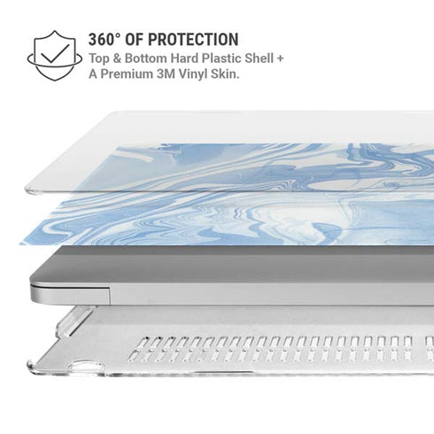 Blue Marbling MacBook Air 13in M1 (2021) Case plus Skin