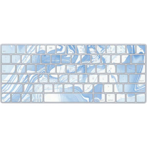 Blue Marbling Magic Keyboard Skin