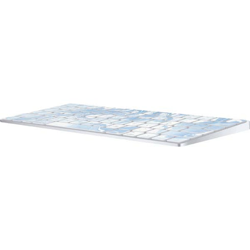 Blue Marbling Magic Keyboard Skin