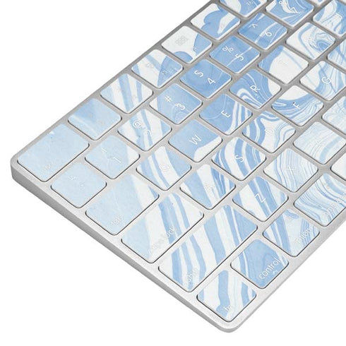 Blue Marbling Magic Keyboard Skin