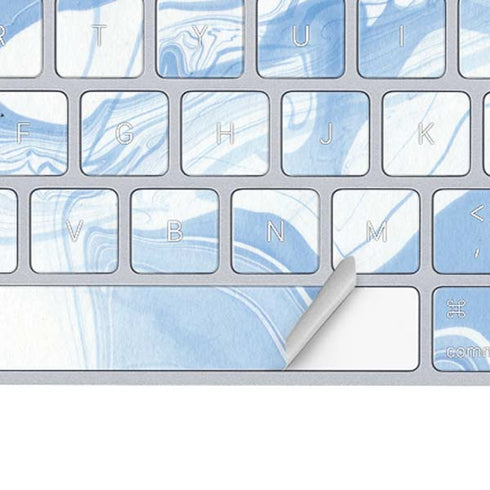 Blue Marbling Magic Keyboard Skin