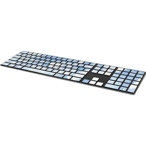 Blue Marbling Magic Keyboard with Numeric Keypad Skin